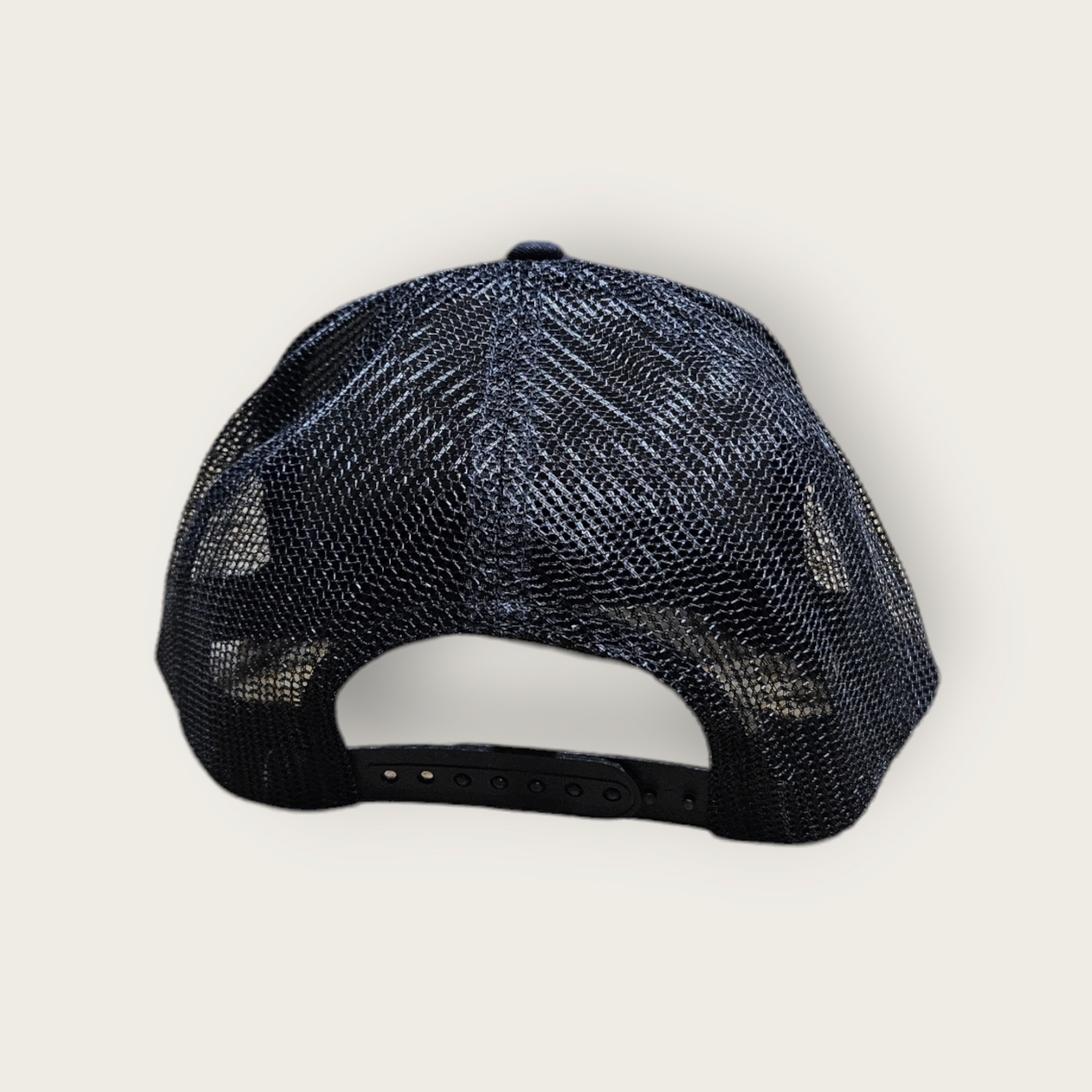 5 Panel Black/Black Trucker Hat Snapback 105C