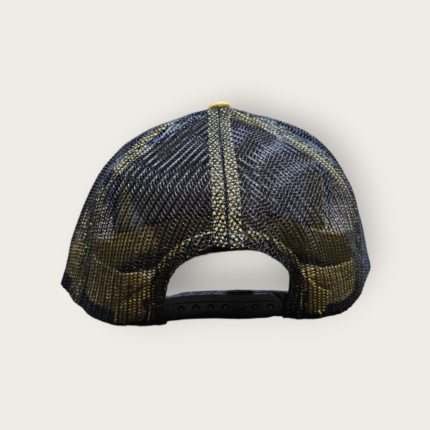 5 Panel Gold/Black Trucker Hat Snapback 105C