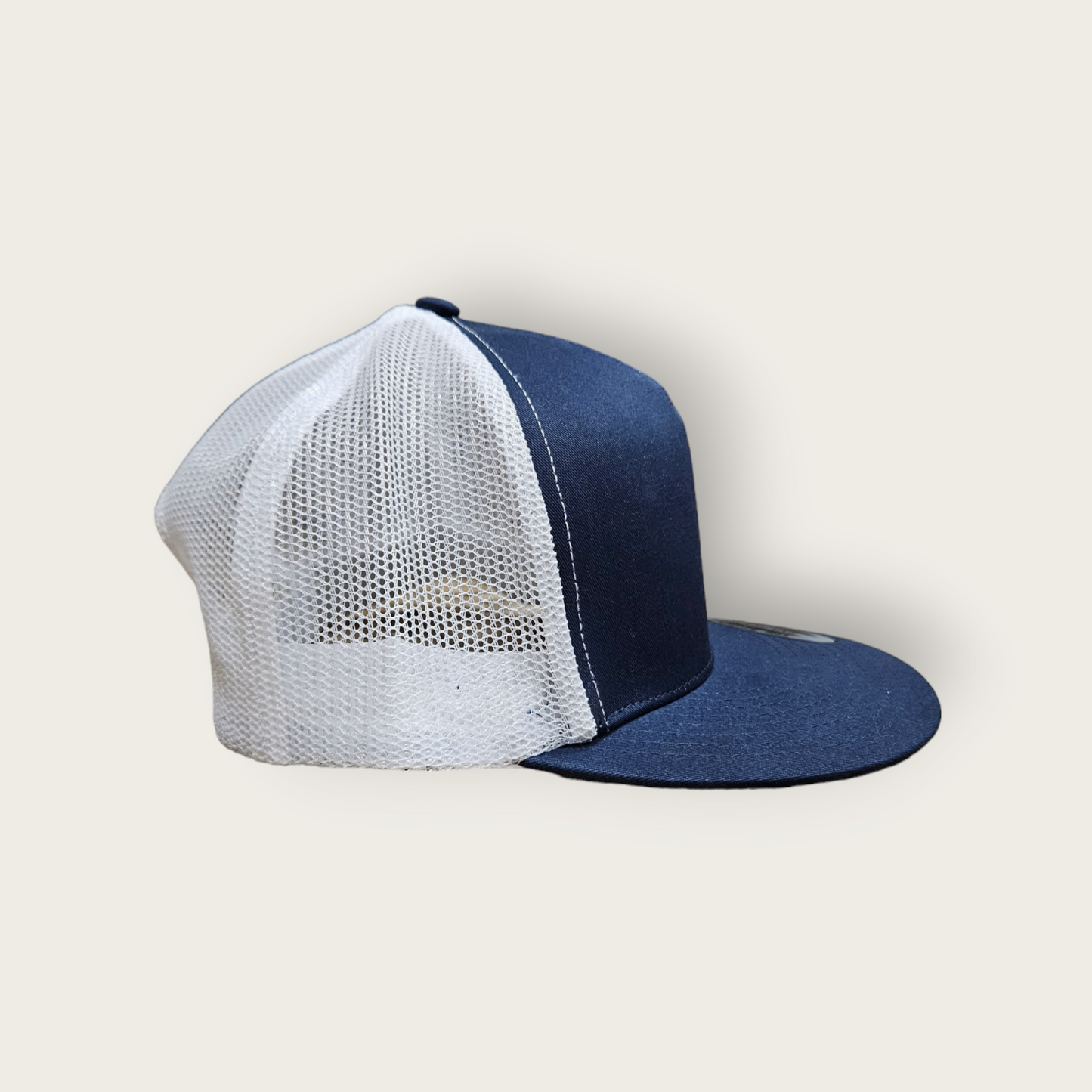 5 Panel Navy/White Trucker Hat Snapback 105C