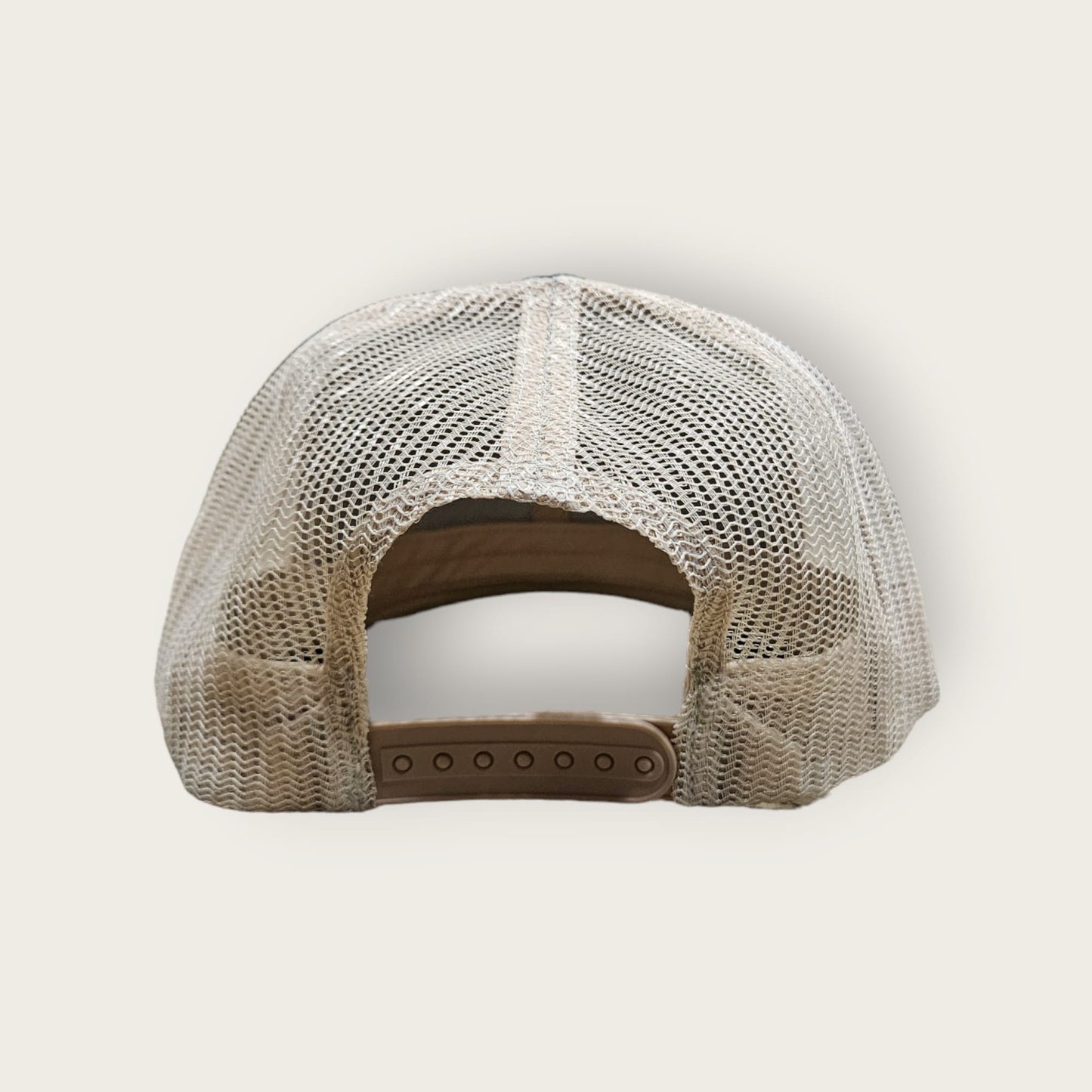 6 Panel Hunter Green/Khaki Trucker Hat 110C