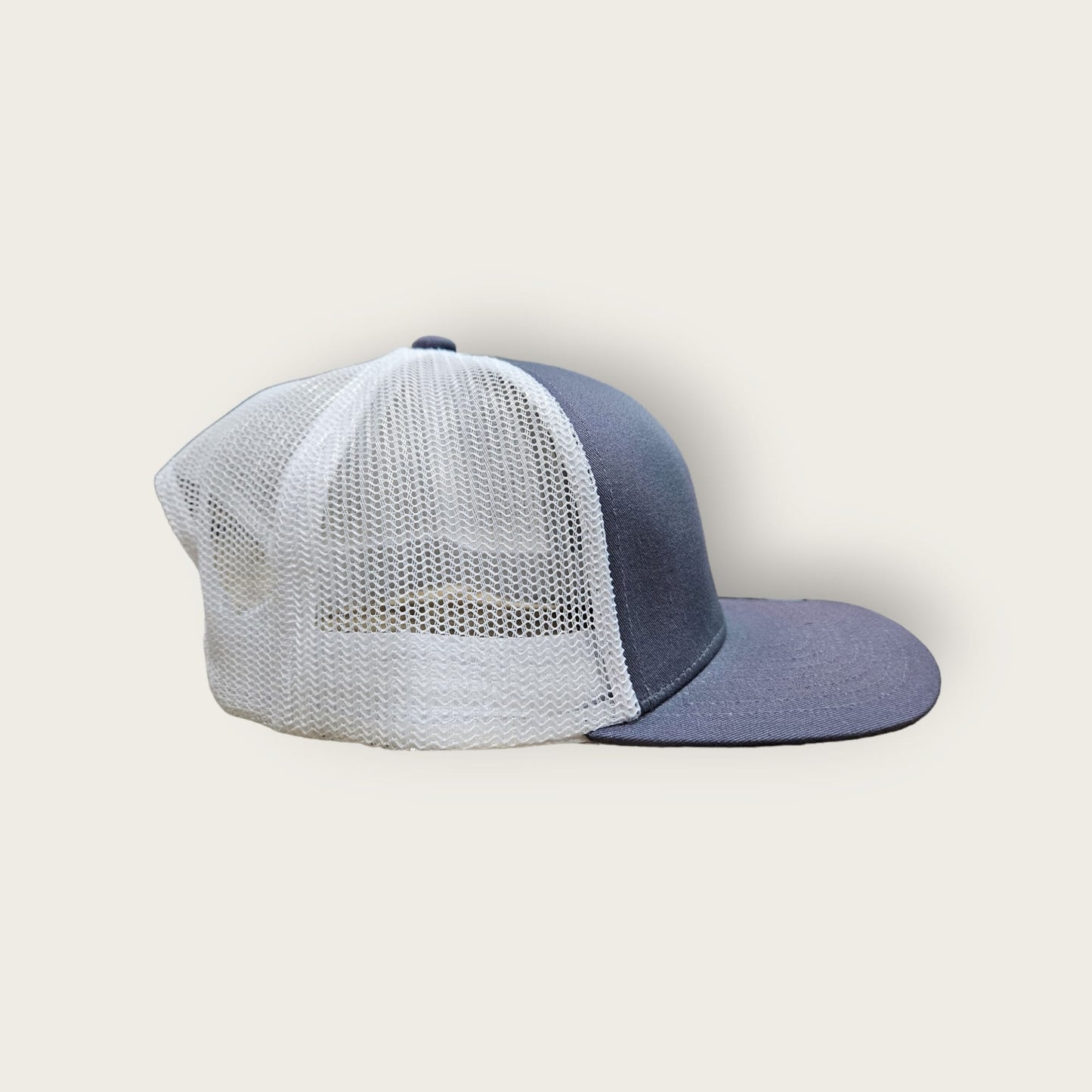 6 Panel Charcoal/White Trucker Hat 110C