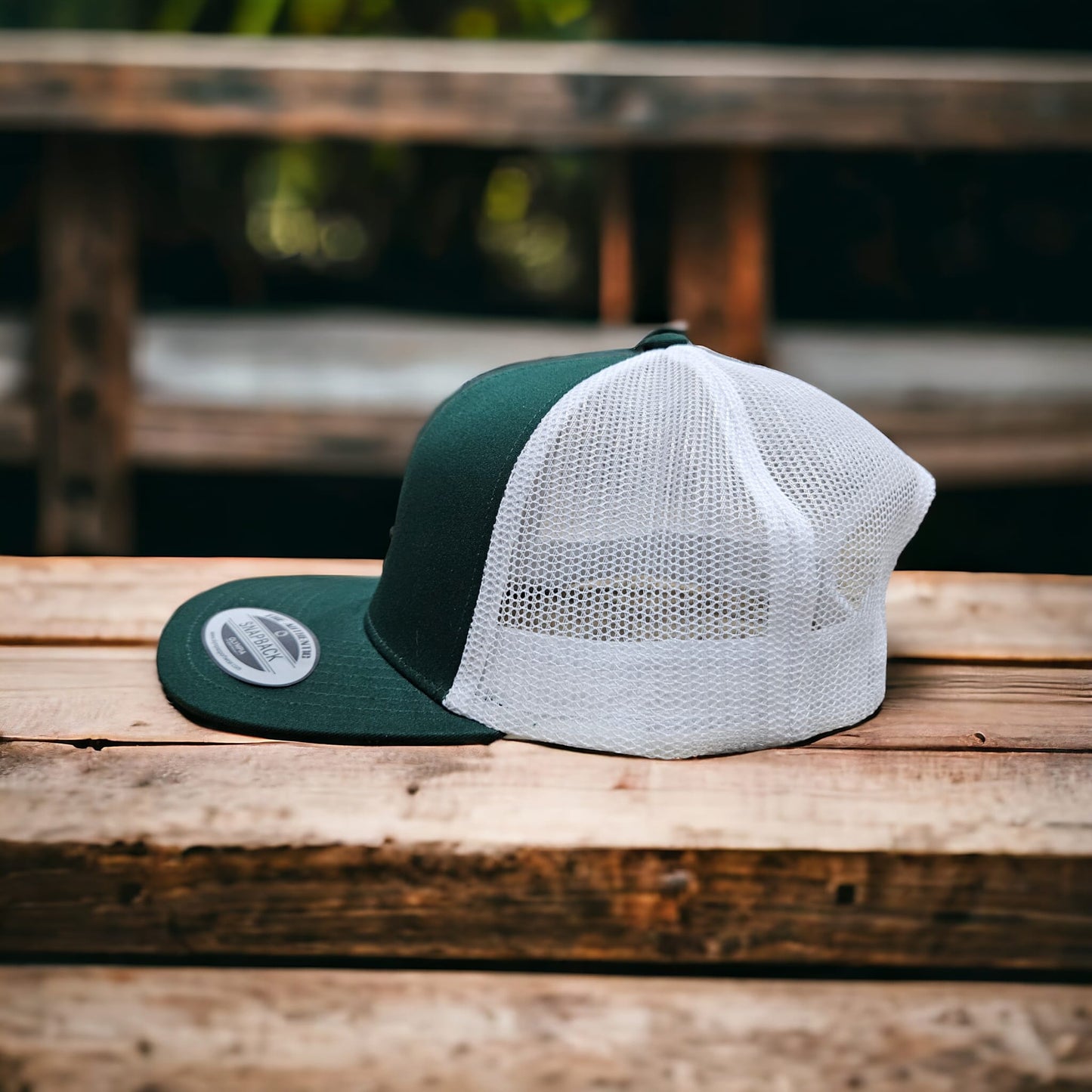 6 Panel Green/White Trucker Hat 110C