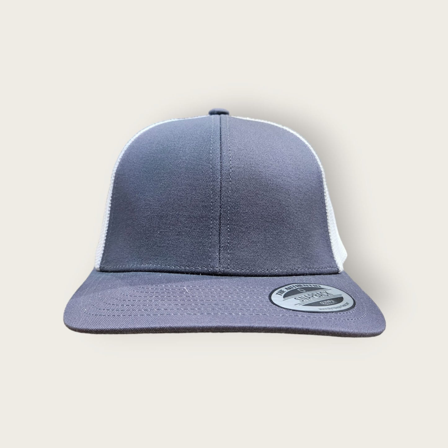 6 Panel Charcoal/White Trucker Hat 110C