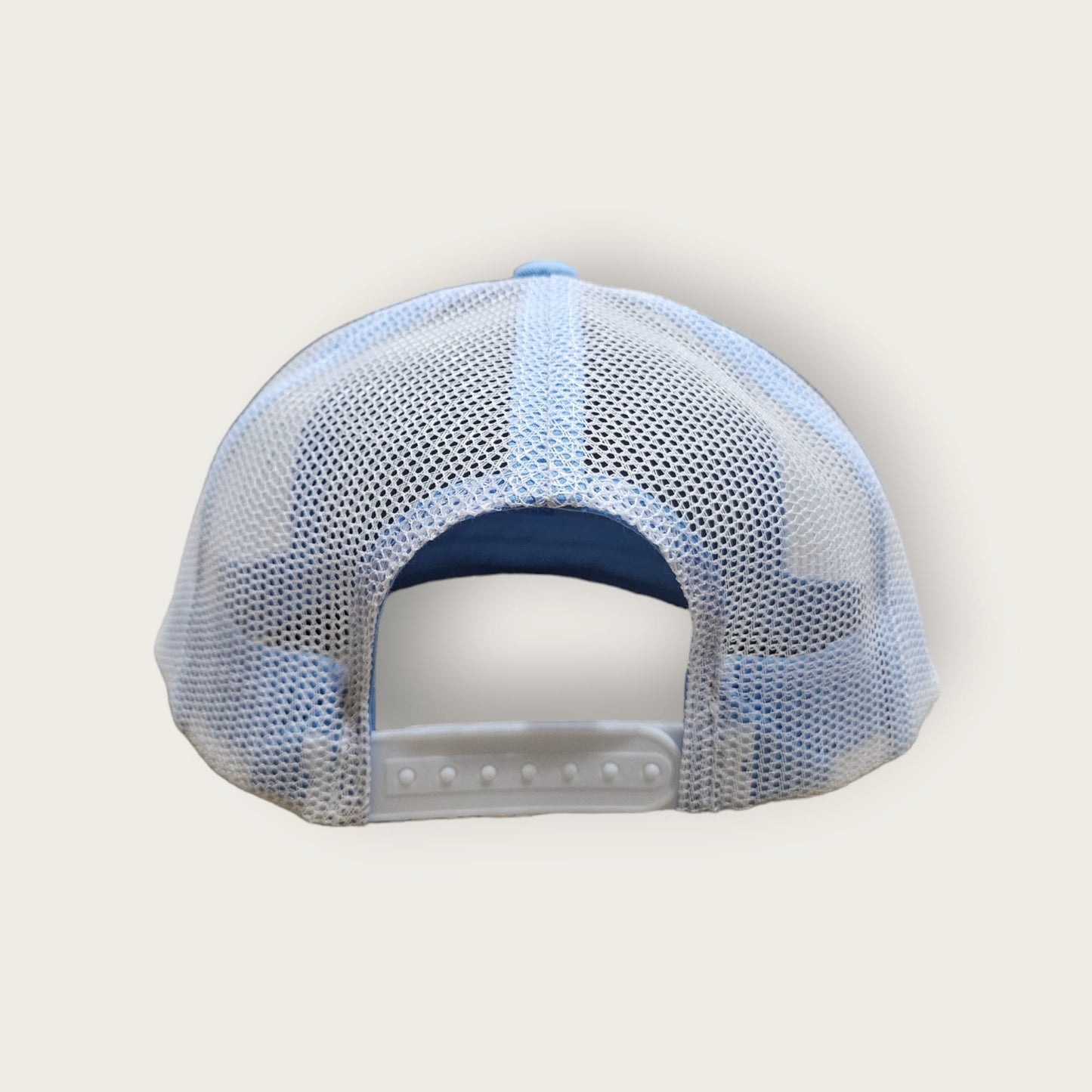 6 Panel Baby Blue/White Trucker Hat 110C