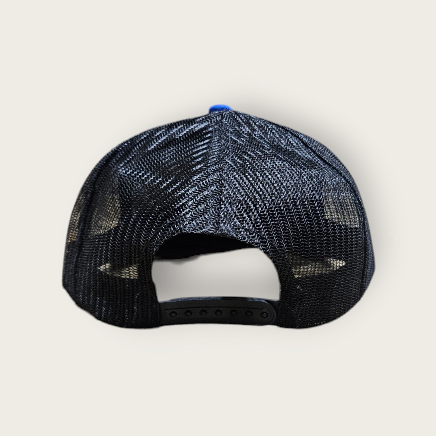 7 Panel Royal/ Black Trucker Hat Snapback 115C