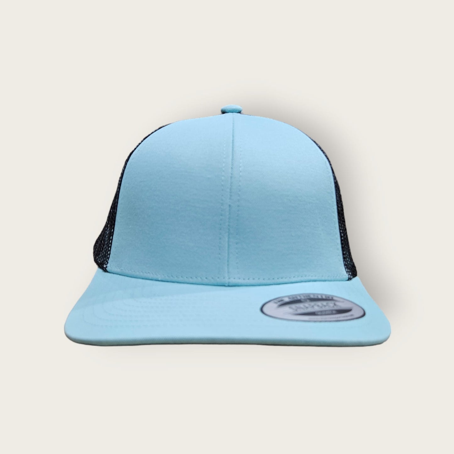 6 Panel Seafoam/Black Trucker Hat 110C